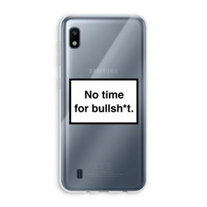 CaseCompany No time: Samsung Galaxy A10 Transparant Hoesje