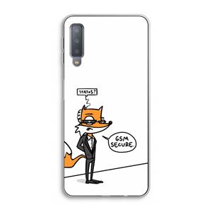 CaseCompany GSM secure: Samsung Galaxy A7 (2018) Transparant Hoesje
