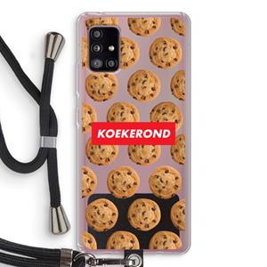 CaseCompany Koekerond: Samsung Galaxy A51 5G Transparant Hoesje met koord