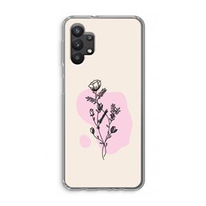 CaseCompany Roses are red: Samsung Galaxy A32 5G Transparant Hoesje