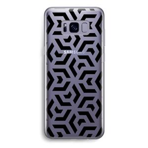 CaseCompany Crazy pattern: Samsung Galaxy S8 Transparant Hoesje