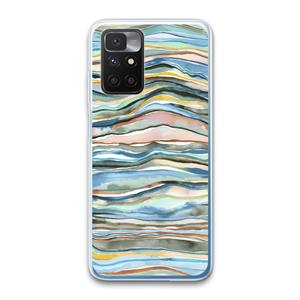 CaseCompany Watercolor Agate: Xiaomi Redmi 10 Transparant Hoesje