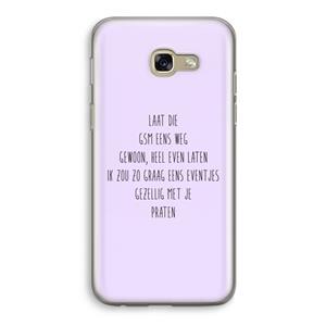 CaseCompany GSM: Samsung Galaxy A5 (2017) Transparant Hoesje