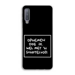 CaseCompany Schotelvod: Samsung Galaxy A7 (2018) Transparant Hoesje