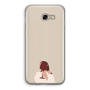 CaseCompany I drink wine: Samsung Galaxy A5 (2017) Transparant Hoesje