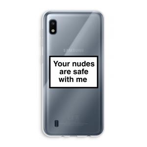 CaseCompany Safe with me: Samsung Galaxy A10 Transparant Hoesje