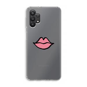 CaseCompany Kusje: Samsung Galaxy A32 5G Transparant Hoesje