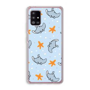 CaseCompany Manta: Samsung Galaxy A51 5G Transparant Hoesje