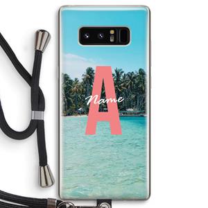 CaseCompany Pacific Dream: Samsung Galaxy Note 8 Transparant Hoesje met koord