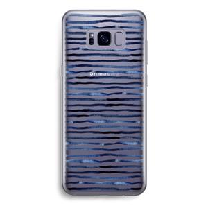 CaseCompany Verrassende lijnen: Samsung Galaxy S8 Transparant Hoesje