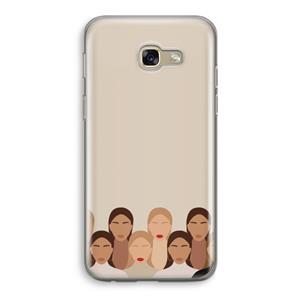 CaseCompany Girls girls girls: Samsung Galaxy A5 (2017) Transparant Hoesje
