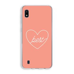 CaseCompany Best heart: Samsung Galaxy A10 Transparant Hoesje