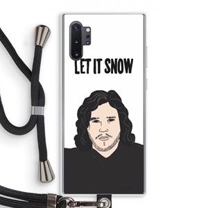 CaseCompany Let It Snow: Samsung Galaxy Note 10 Plus Transparant Hoesje met koord