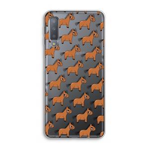 CaseCompany Pony: Samsung Galaxy A7 (2018) Transparant Hoesje