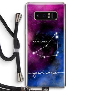 CaseCompany Sterrenbeeld - Donker: Samsung Galaxy Note 8 Transparant Hoesje met koord