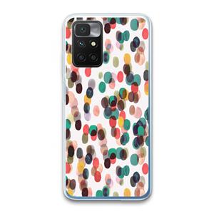 CaseCompany Tropical Dots: Xiaomi Redmi 10 Transparant Hoesje