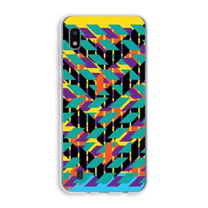CaseCompany Skew Bee 1: Samsung Galaxy A10 Transparant Hoesje
