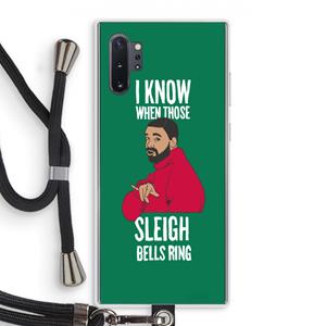 CaseCompany Sleigh Bells Ring: Samsung Galaxy Note 10 Plus Transparant Hoesje met koord