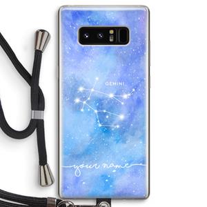 CaseCompany Sterrenbeeld - Licht: Samsung Galaxy Note 8 Transparant Hoesje met koord