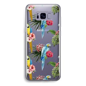 CaseCompany Kleurrijke papegaaien: Samsung Galaxy S8 Transparant Hoesje