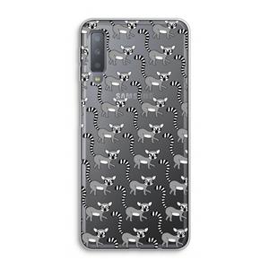 CaseCompany Makis: Samsung Galaxy A7 (2018) Transparant Hoesje