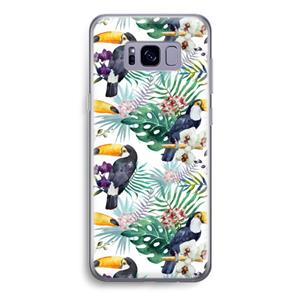 CaseCompany Tukans: Samsung Galaxy S8 Transparant Hoesje