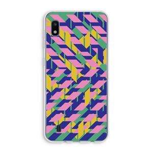 CaseCompany Skew Blush 1: Samsung Galaxy A10 Transparant Hoesje