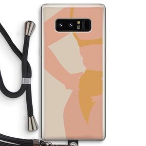 CaseCompany Bikini body: Samsung Galaxy Note 8 Transparant Hoesje met koord