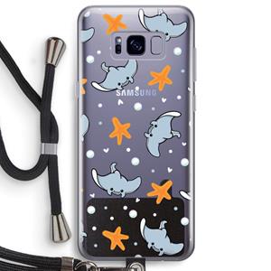 CaseCompany Manta: Samsung Galaxy S8 Plus Transparant Hoesje met koord