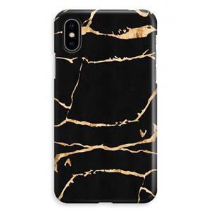 CaseCompany Gouden marmer: iPhone XS Max Volledig Geprint Hoesje