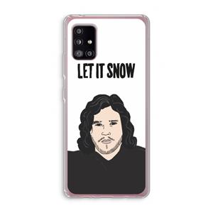 CaseCompany Let It Snow: Samsung Galaxy A51 5G Transparant Hoesje