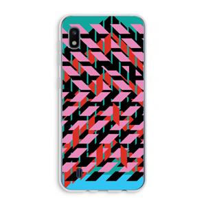 CaseCompany Skew Blush 2: Samsung Galaxy A10 Transparant Hoesje