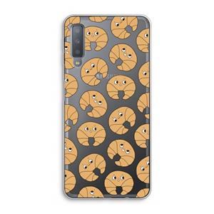 CaseCompany Croissant: Samsung Galaxy A7 (2018) Transparant Hoesje