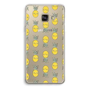 CaseCompany Ananas: Samsung Galaxy A3 (2016) Transparant Hoesje