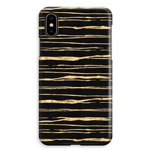 CaseCompany Gouden strepen: iPhone XS Max Volledig Geprint Hoesje