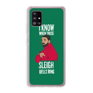 CaseCompany Sleigh Bells Ring: Samsung Galaxy A51 5G Transparant Hoesje