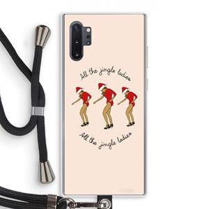 CaseCompany Jingle Ladies: Samsung Galaxy Note 10 Plus Transparant Hoesje met koord