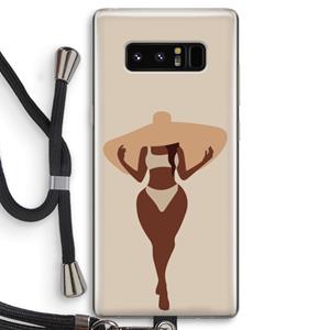 CaseCompany Let's get salty: Samsung Galaxy Note 8 Transparant Hoesje met koord