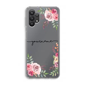 CaseCompany Rozen: Samsung Galaxy A32 5G Transparant Hoesje