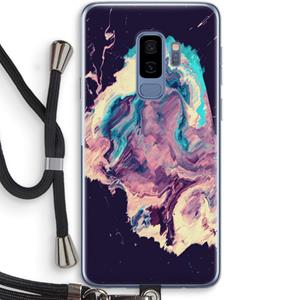 CaseCompany Cosmic Silence: Samsung Galaxy S9 Plus Transparant Hoesje met koord