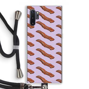 CaseCompany Bacon to my eggs #2: Samsung Galaxy Note 10 Plus Transparant Hoesje met koord