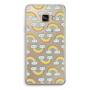 CaseCompany Regenboog: Samsung Galaxy A3 (2016) Transparant Hoesje