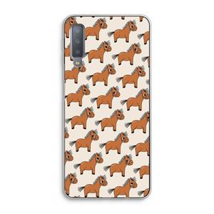 CaseCompany Pony: Samsung Galaxy A7 (2018) Transparant Hoesje