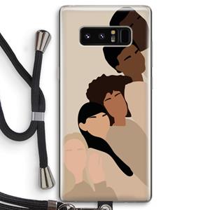CaseCompany Sweet creatures: Samsung Galaxy Note 8 Transparant Hoesje met koord