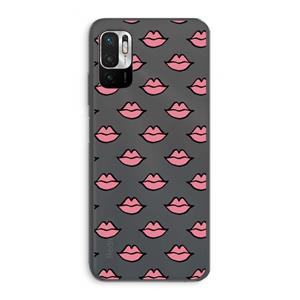 CaseCompany Lipjes: Xiaomi Redmi Note 10 5G Transparant Hoesje