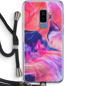 CaseCompany Earth And Ocean: Samsung Galaxy S9 Plus Transparant Hoesje met koord
