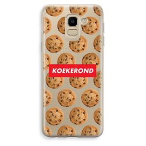 CaseCompany Koekerond: Samsung Galaxy J6 (2018) Transparant Hoesje