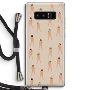 CaseCompany You're so golden: Samsung Galaxy Note 8 Transparant Hoesje met koord
