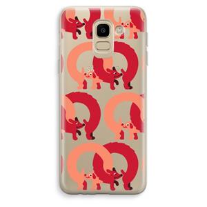 CaseCompany Dogs: Samsung Galaxy J6 (2018) Transparant Hoesje