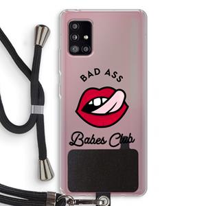 CaseCompany Badass Babes Club: Samsung Galaxy A51 5G Transparant Hoesje met koord